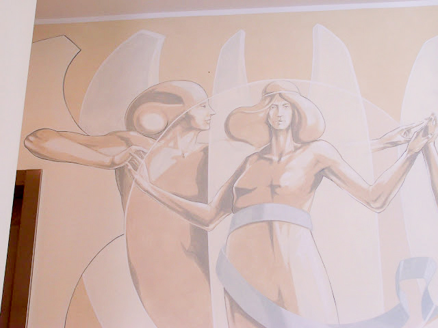dipinto murale al silicato presso corte degli angeli motta di livenza