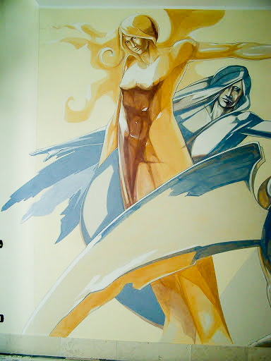 dipinto murale al silicato presso corte degli angeli motta di livenza particolare 3