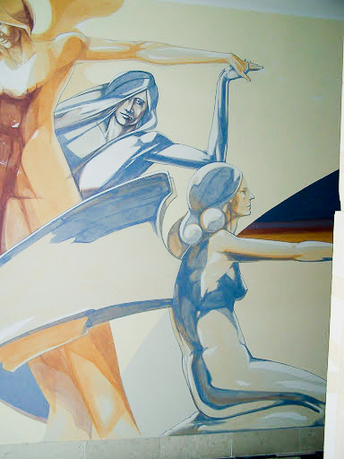dipinto murale al silicato presso corte degli angeli motta di livenza particolare 4