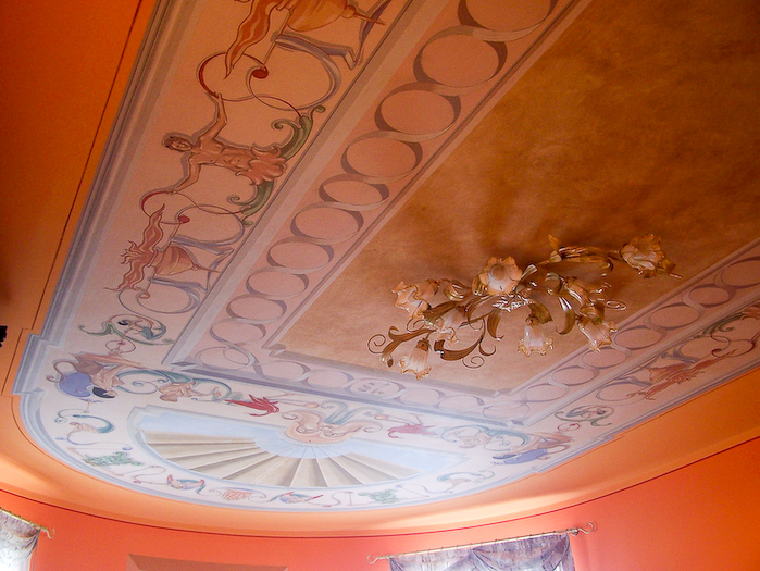 Decorazione di soffitto a Grottesche - Casa privata - Annone Veneto - Silicato