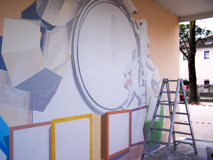In fase di realizzazione - Murale presso Scuola Silvio Pellicco Corbolone - 8